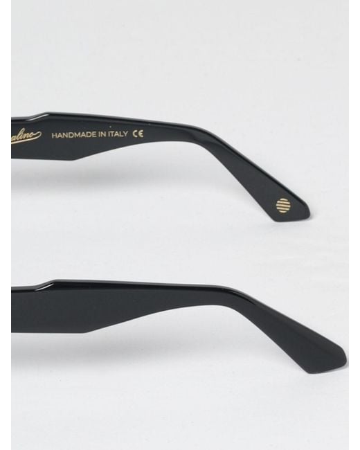 Ophy X Borsalino Black Marcello Rectangular Acetate Sunglasses With Logo for men