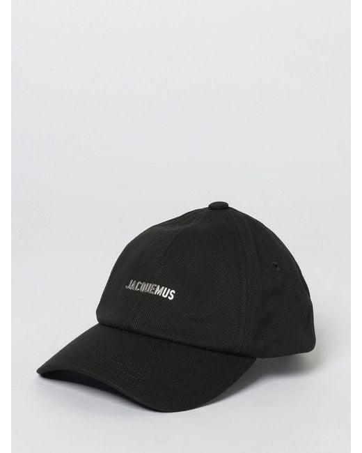 Jacquemus Black Gadjo Cotton Twill Hat for men