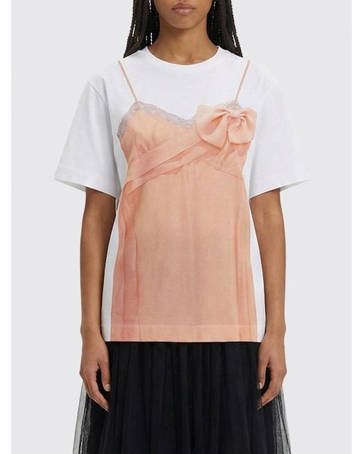 Simone Rocha Black Top Print T-Shirts
