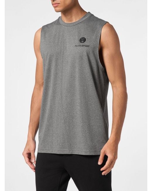 Philipp Plein Gray Tank Top for men