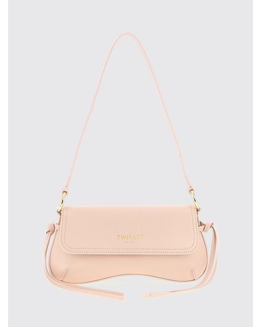 Twinset Pink Leather Bag
