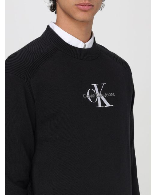 Maglia con logo di Ck Jeans in Black da Uomo