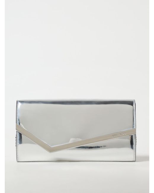 Clutch Emmie di Jimmy Choo in Gray