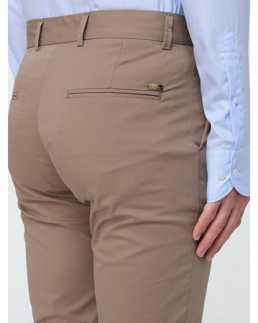 Brooksfield Gray Cotton Blend Chino Trousers for men