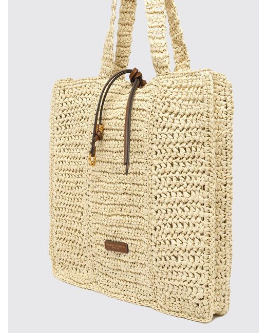 Gianni Chiarini Natural Nefeli Crochet Raffia Bag