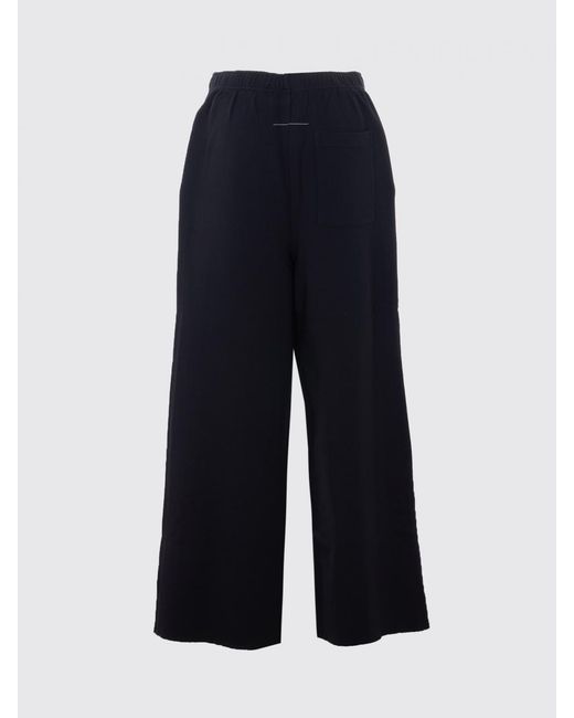 MM6 by Maison Margiela Black Cotton Jogging Pants for men