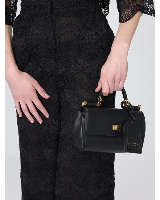 Dolce & Gabbana Black Dolce &Amp Gabbana My Sicily Leather Bag