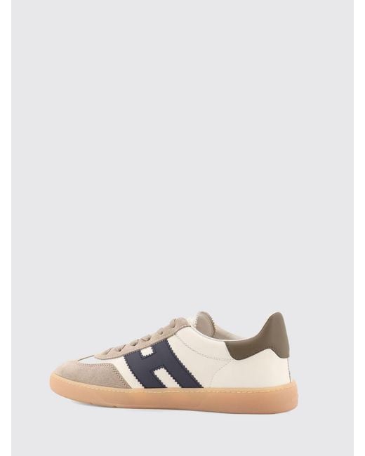 Hogan Multicolor Cool Leather And Suede Sneakers With H Logo And Serrated Sole for men
