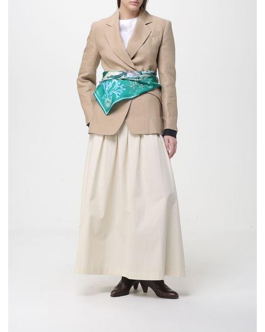 Max Mara Green Printed Silk Foulard for men