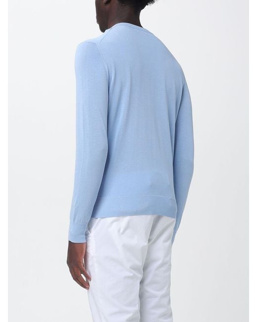 Ballantyne Rundhals-Pullover Aus Baumwolle in Blue für Herren