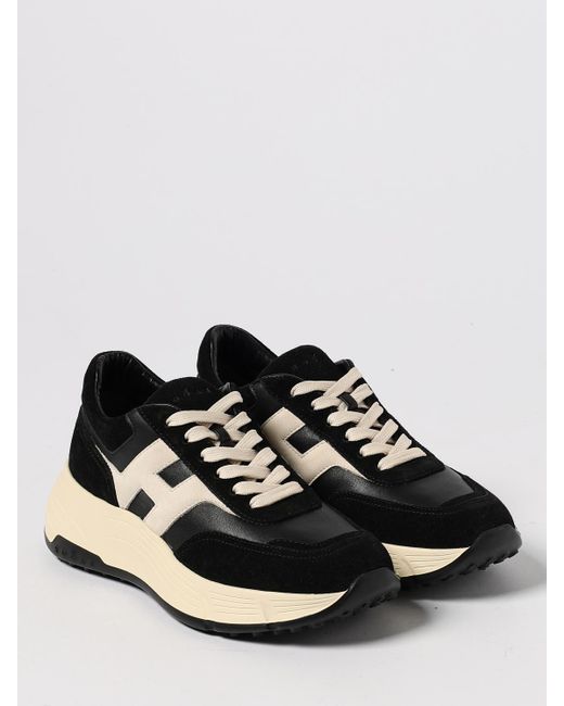 Hogan Black H669 Suede Sneakers