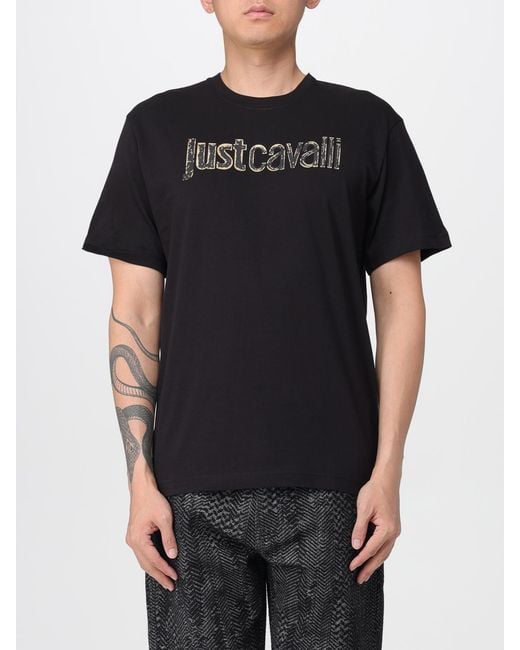 Just Cavalli Black T-Shirt for men