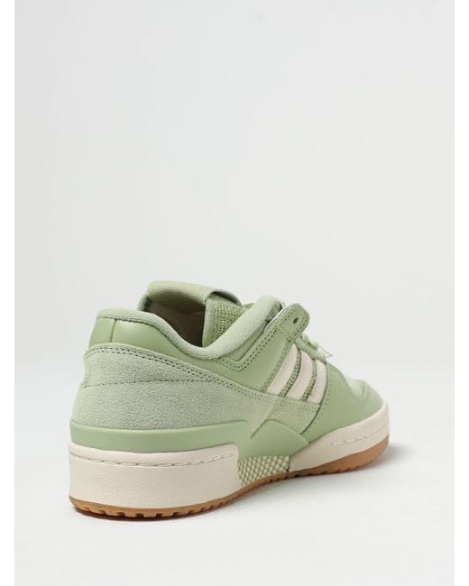 Adidas Originals Green Forum 84 Sneakers In Suede
