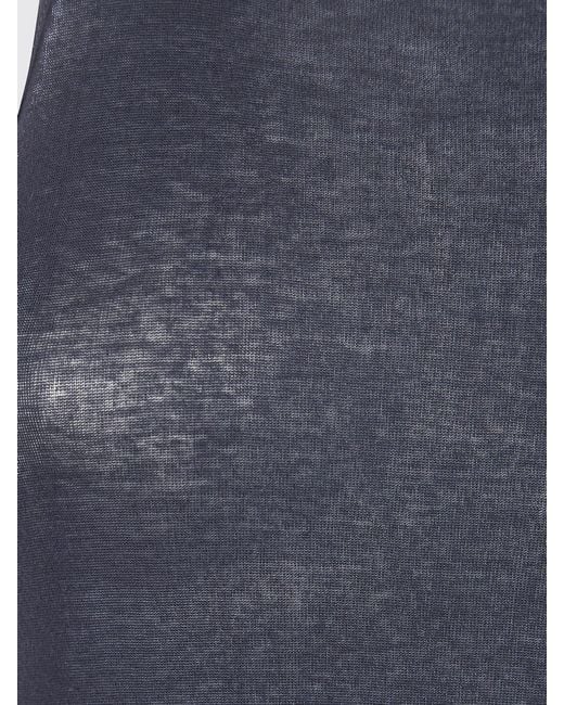 Rick Owens Blue Cotton Top