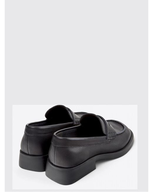 Camper White Leather Loafers