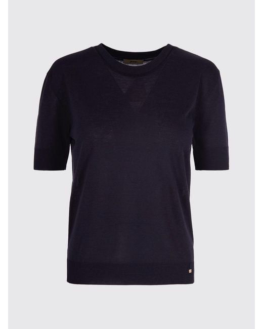 Herno Blue Short-Sleeved Crewneck T-Shirt