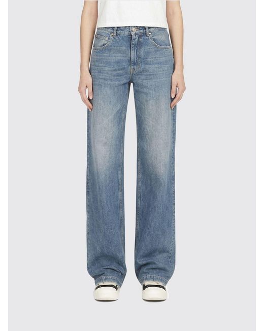 Rick Owens Blue Straight Jeans
