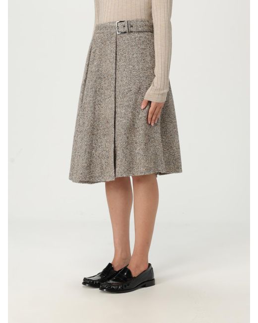 Falda Mujer Brunello Cucinelli de color Natural
