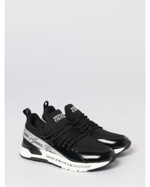 Versace Jeans Couture White Mesh Sneakers