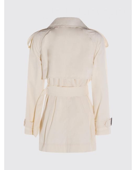Burberry Natural Double-Breasted Trench Coat