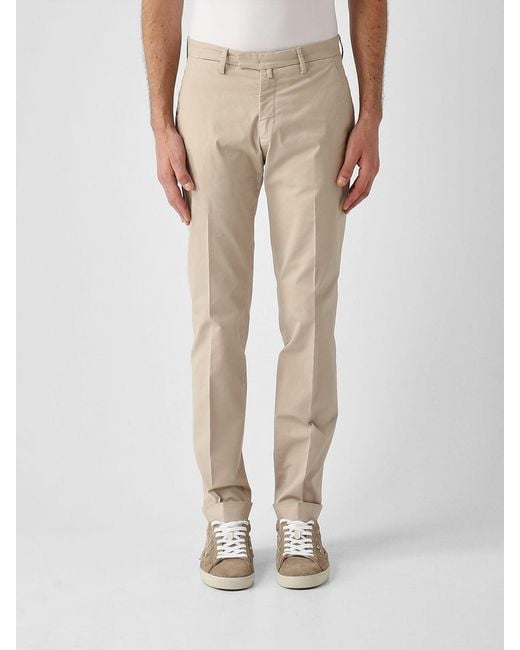 Briglia 1949 Natural Stretch Cotton Chino Trousers for men