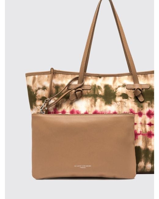 Gianni Chiarini Pink Marcella Tie-Dye Canvas Bag