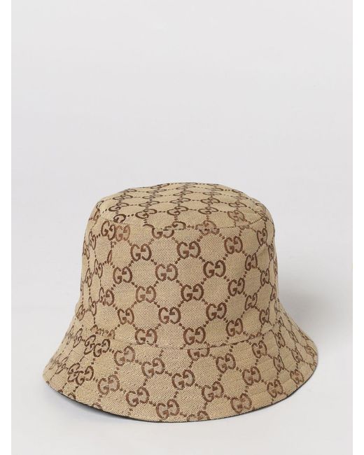 Gucci Black Reversible Gg Jacquard Canvas Hat