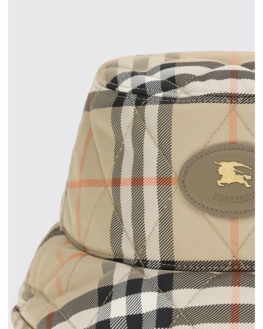 Burberry Natural Check Nylon Bucket Hat for men