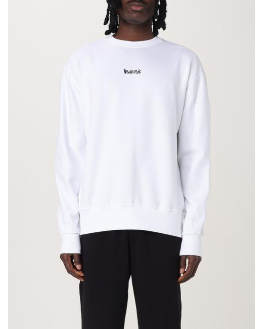 DISCLAIMER White Sweatshirt for men
