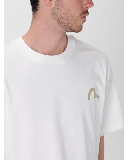 Evisu White T-shirt for men