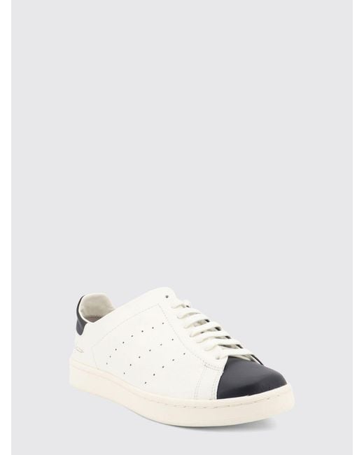 Y-3 Natural Diagonal Stan Smith Leather Sneakers With Low Top Design And Round Toe for men