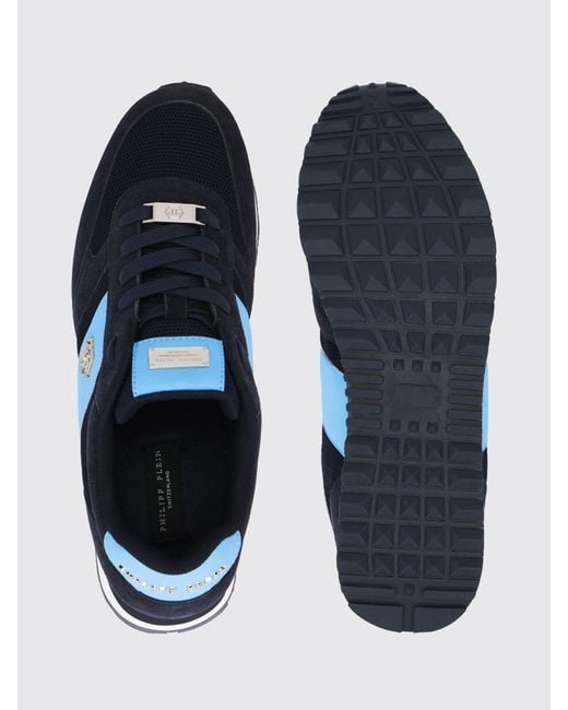 Philipp Plein Blue Sneakers for men