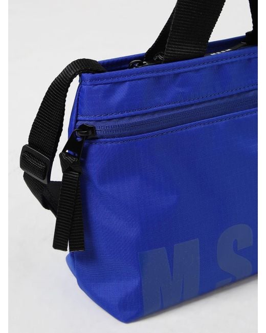 MSGM Blue Tote Bags