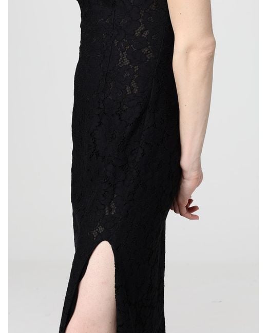 Pinko Black Drupa Midi Lace Dress