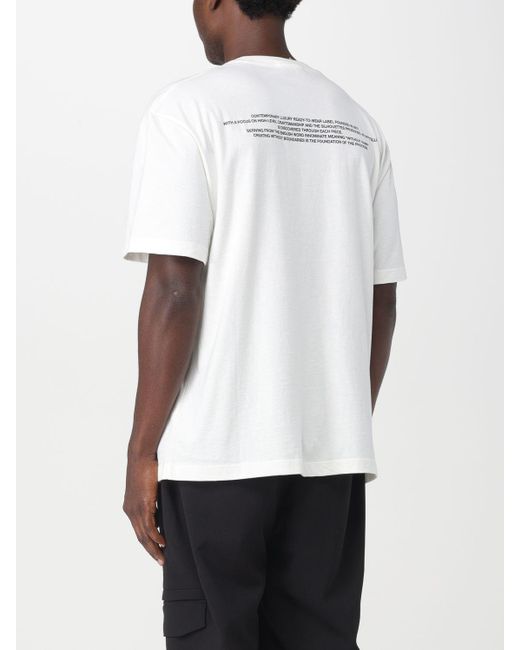 T-shirt in cotone con stampa grafica di Ih Nom Uh Nit in White da Uomo