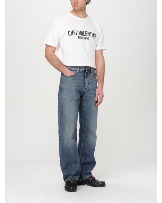 Jeans Hombre Valentino de hombre de color Blue