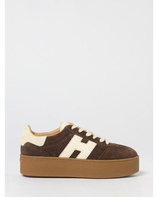 Sneakers Platform di Hogan in Brown