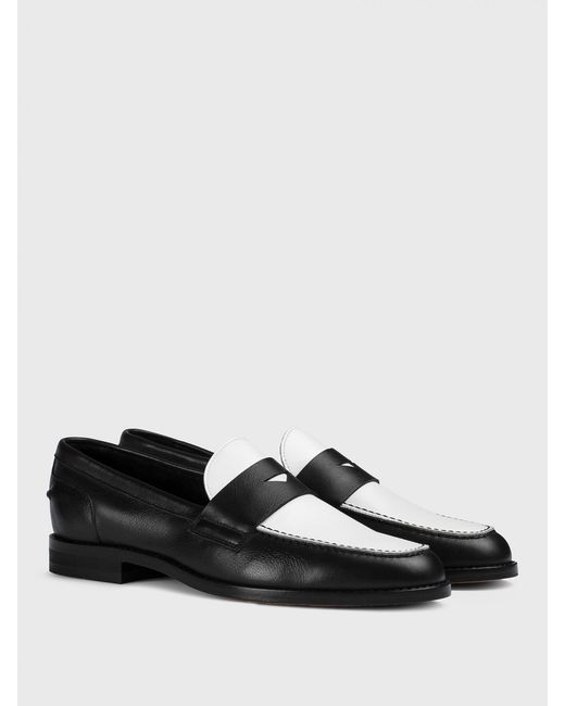 Doucal's Black Leather Loafers