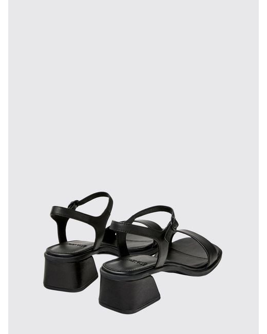 Camper White Kora Leather Sandals