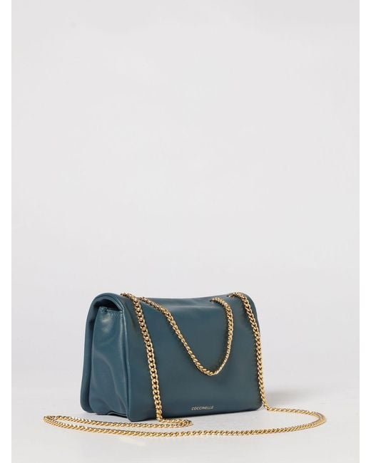 Coccinelle Blue Dulse Mini Leather Bag