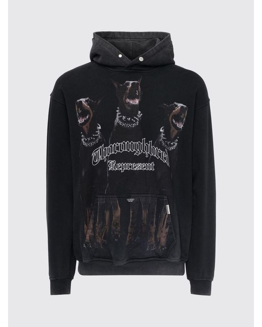 Represent Kapuzenpullover Aus Baumwolle in Black für Herren