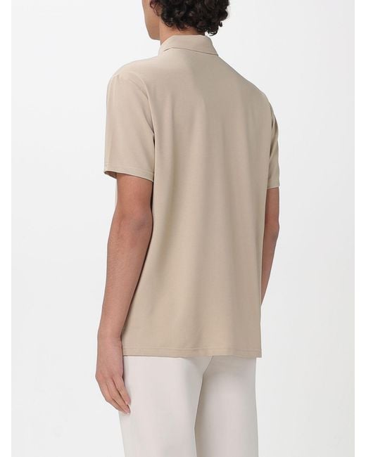 Peuterey Natural Cotton And Silk Blend Polo Shirt for men