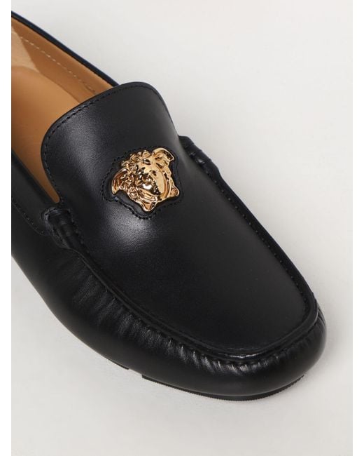 Mocasines Versace de hombre de color Negro | Lyst