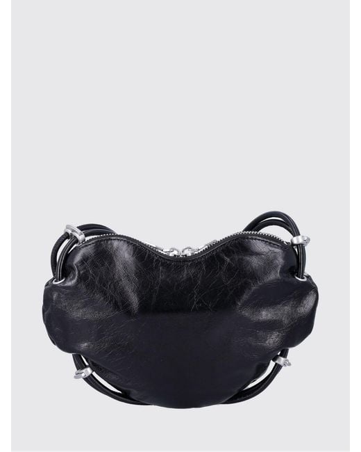 DIESEL Blue Scrunch-D Heart S Shoulder Bag