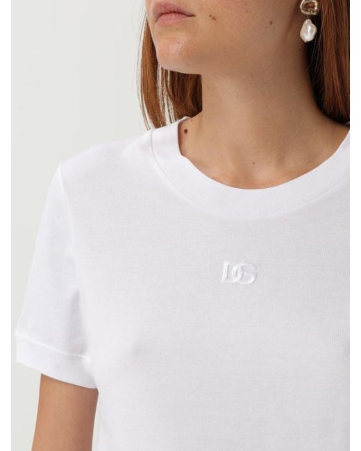 Dolce & Gabbana White Essential Basic T-Shirt