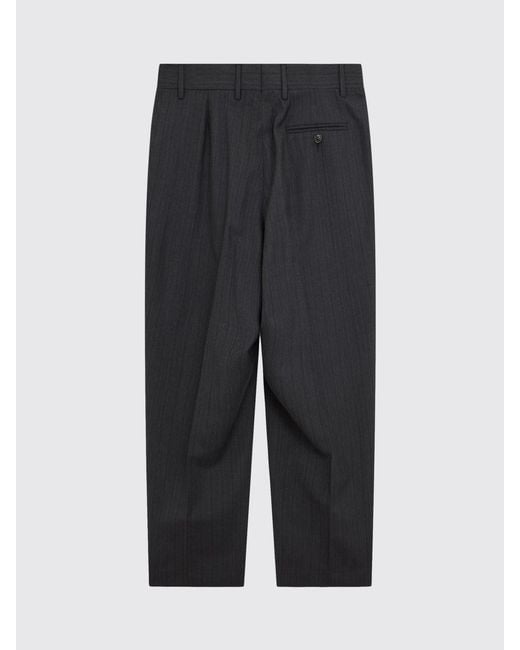 MM6 by Maison Margiela Black Virgin Wool And Cotton Tailored Trousers for men