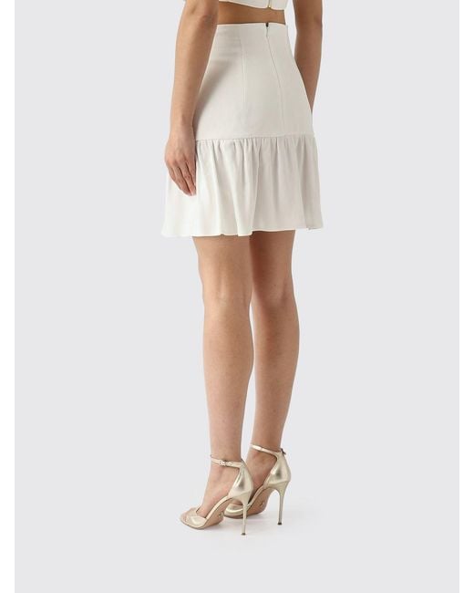 Elisabetta Franchi White Mini Skirt