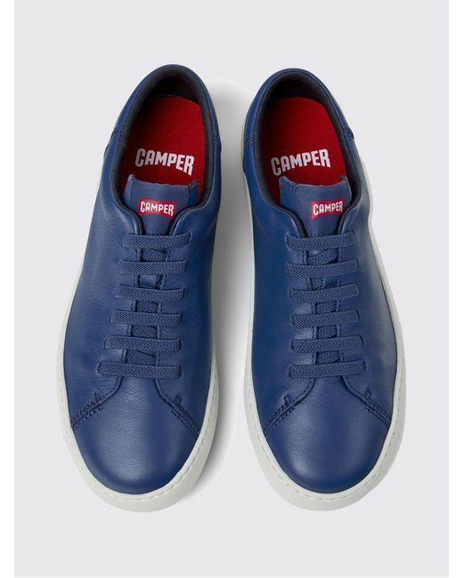 Camper Blue Peu Touring Leather Sneakers for men