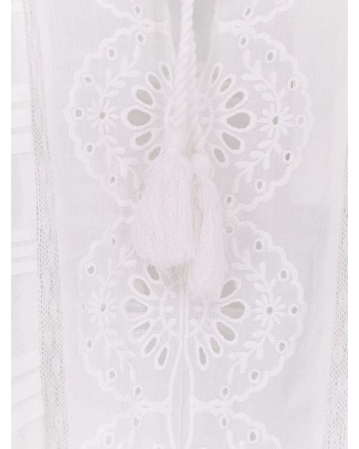 Isabel Marant White Embroidered Cotton Top