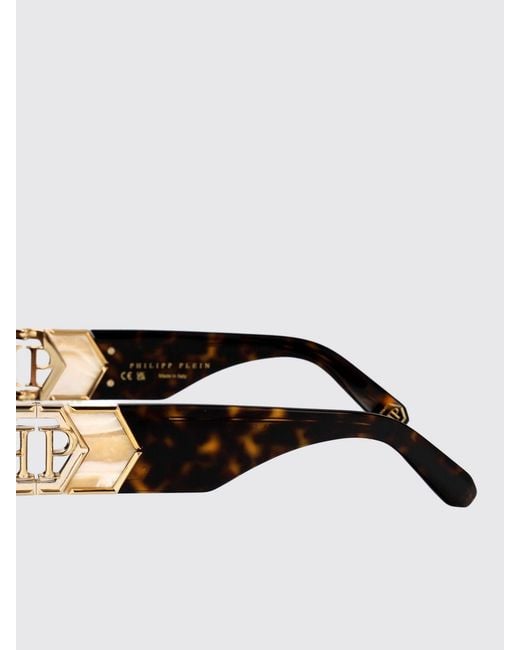 Philipp Plein Brown Spp136M Havanah Cateye Sunglasses